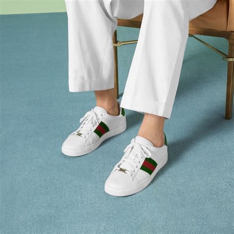 gucci aces on feet men|Gucci Ace Sneakers .